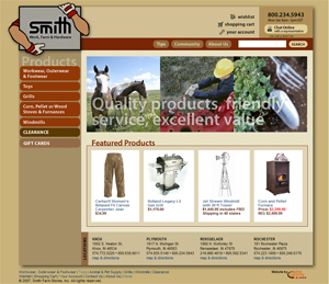 overview of Active Lightning's design and development work for Smith Farm Stores in Plymouth, IN